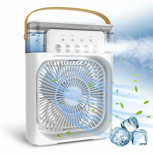 3 In 1 Fan Air Conditioner Small Air Cooler Portable Humidifier Home