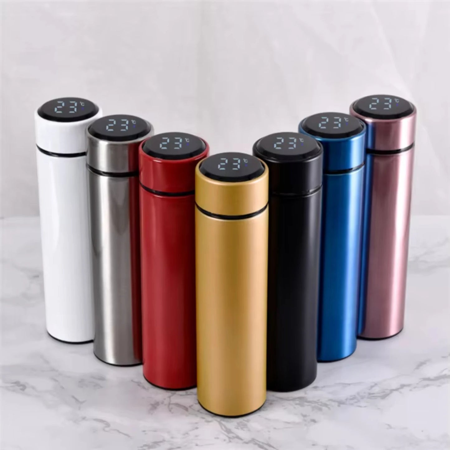 500ml Smart Thermos Water Bottles with Temperature Display