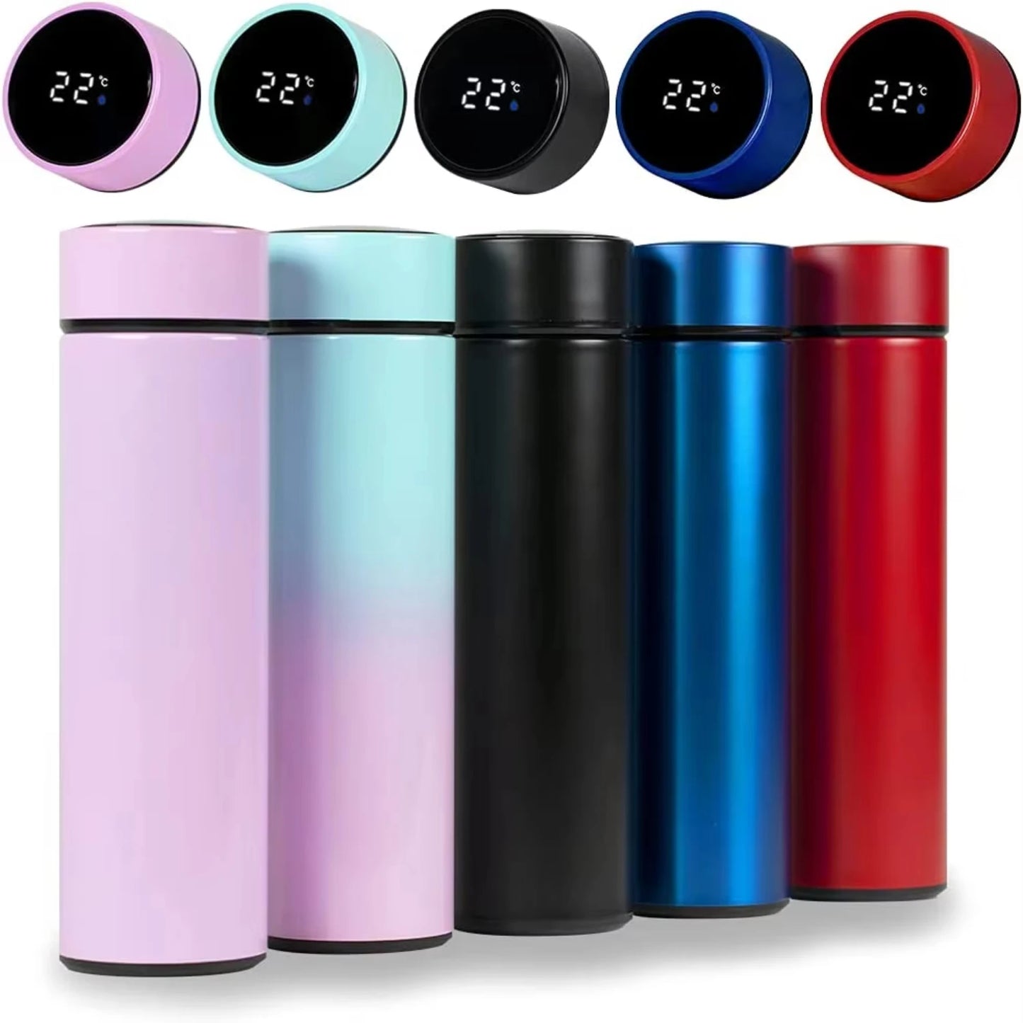 500ml Smart Thermos Water Bottles with Temperature Display